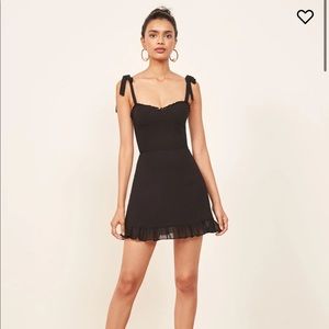 Reformation Christine Dress in Black